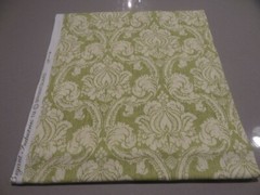 Bryant Industries Vintage Green and White floral Fabric / Material **1 Yard*