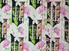 Custom 100% Cotton Woven Fabric Wicked Movie Collage By The 1/4 Yard 9×56 V3