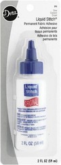 Versatile 2-Fluid Ounce Liquid Stitch – Non-Toxic Fabric Bonding Glue