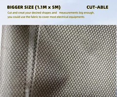 43INx16.4FT Faraday Shielding Fabric EMF Protection Clothing Faraday Bags EMP