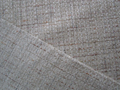 Off White Tan Pink Blue Rust Upholstery Mingled Linen Cot. Blend Fabric 14 Yds