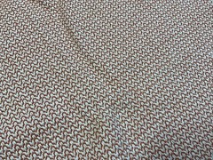 Burnt Orange Fabric Remnant Upholstry Less Than 1 Yard