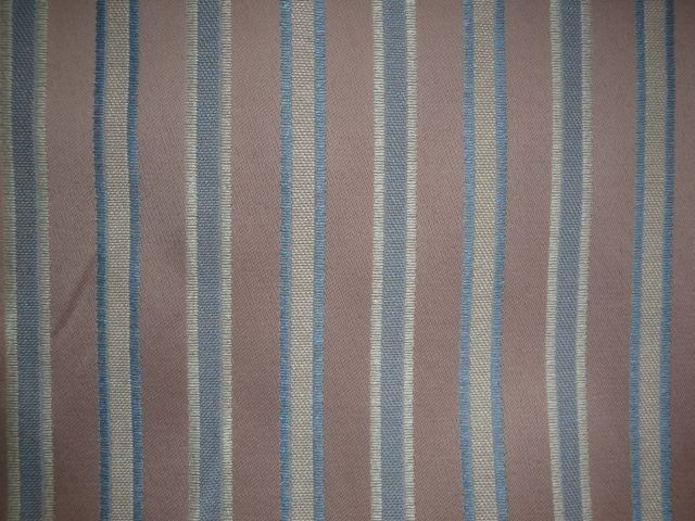 Stripe Dusty Rose Sky Cream Sunbury Textile Mills