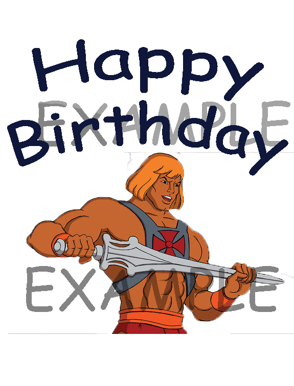 He-Man # 13 – 8 x 10 – T Shirt Iron On Transfer – Birthday