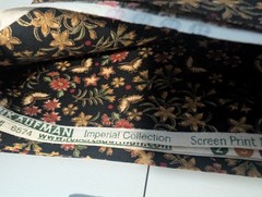 Robert Kaufman Asian Imperial Collection Floral Butterfly Cotton Fabric – 1 Yard