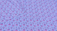 New Indian Printed Cotton White Floral Fabric Craft Print 5 Yard
