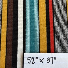 Vtg Lot 3 Patterns Polyester Material Double Knit Stretch Fabric Retro 4+ Yds