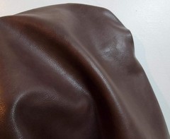 Brown PU Faux Leather 2 Yards Vegan Upholstery Sheet Nappa