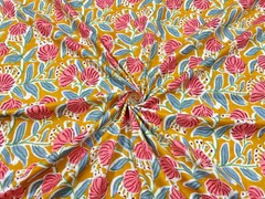 20 Yard Hand Block Print Handmade Cotton Indian Natural Sewing Crafts Fabric