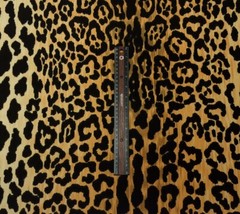 BALLARD DESIGNS SERENGETI CAMEL LEOPARD VELVET FABRIC BY THE YARD 54″W