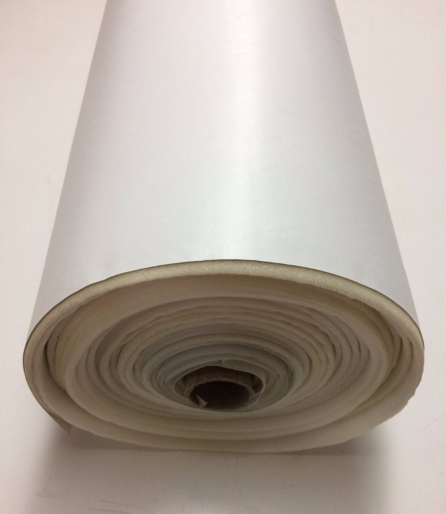 1/4″ FOAM BACKED MARINE VINYL WHITE AUTO ATV BOAT UPHOLSTERY FABRIC BTY 54″W