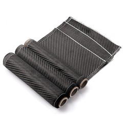 5/10 FT x 8” Real Carbon Fiber Fabric Cloth Roll 3k 200gsm Twill Weave Black