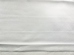Cream Ivory Diamond Herringbone Upholstery Fabric ~ 3 Yd