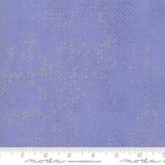 Moda CHILL SPOTTED 1660 126M Blue Gold Dots ZEN CHIC Quilt Fabric WINTER