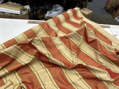 Striped TAFFETA Silk . 100% silk. 54 Inch Wide Sold By the yard.