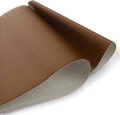 108*51” Vinyl Upholstery Leather Brown Marine Auto Boat Faux Fabric DIY Repair