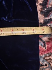 Royal Blue Silk Velvet Fabric. 4 Yards x 40.5”