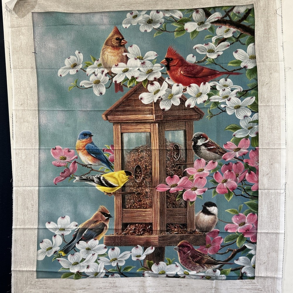 The Joys of Spring Artwork by Abraham Hunter Quilt Panel Northcott 36″ x 43″