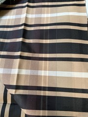 28″x59″ Tartan Plaid Upholstery Reversible tan green plum rust/black tan brown