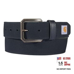 Casual Rugged Duck Canvas Belts, Available in Multiple Colors & Sizes 42 Black