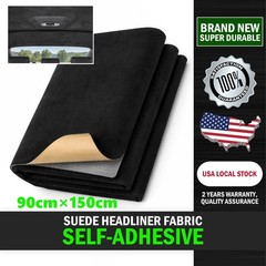 35″×60″ Black Suede Headliner Fabric Material Automotive/Home Replace/Repair/DIY