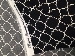 BRYANT MOROCCO LATTICE JET BLACK GATE INDOOR OUTDOOR FABRIC BY THE YARD 54″W