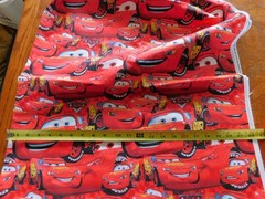2011 Disney Pixar Films Red Cotton Fabric 90in x 44in-Springs Global US-New