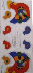 Vintage Henny Penny Cut-It-Out Fabric Panels Cranston Print Works New Old Stock