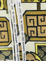 VTG House ‘N Home Fabrics & Draperies Inc Abstract Mid Century Mod Fabric 133″