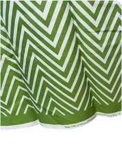 1 Yd GREEN Fabric Ombre Chevron Border Print V Style & Co/Moda QUILTING/SEWING