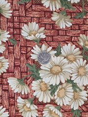 RJR Fashion Fabrics Thimbleberries DAISY DAYS Basket Weave Floral Quilt 2.25yds