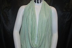 Modal100% Knit Fabric Jersey Ecofriendly Two Tones Heather Mint Semisheer 5 Oz