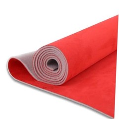 Red Suede Headliner Fabric with Foam Backing – 54″ L x 60″ W – Auto Suede Roof