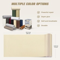 Durable Canvas Repair Patch Kit – 4 x 79 Inch, Perfect for Outdoor Furniture