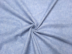 P Kaufmann DESMOND SOLID CHAMBRAY Indigo Blue Slubby Solid Drapery Uph Fabric