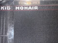Black 25% Mohair Suiting Fabric, 4m, 300g/m US Based Seller