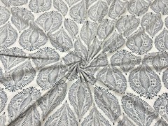 2.5 Yard Hand Block Print Handmade Cotton Indian Natural Sanganeri Print Fabric.