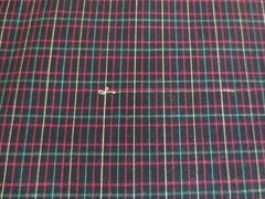 4169. Black WINDOWPANE CHECK COTTON or COTTON BLEND FABRIC – 60″ x 3-1/2 yds.