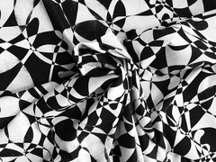 African Fabric, Stretch Cotton Satin- Black, “Shattering Glass Ceiling” Per Yard