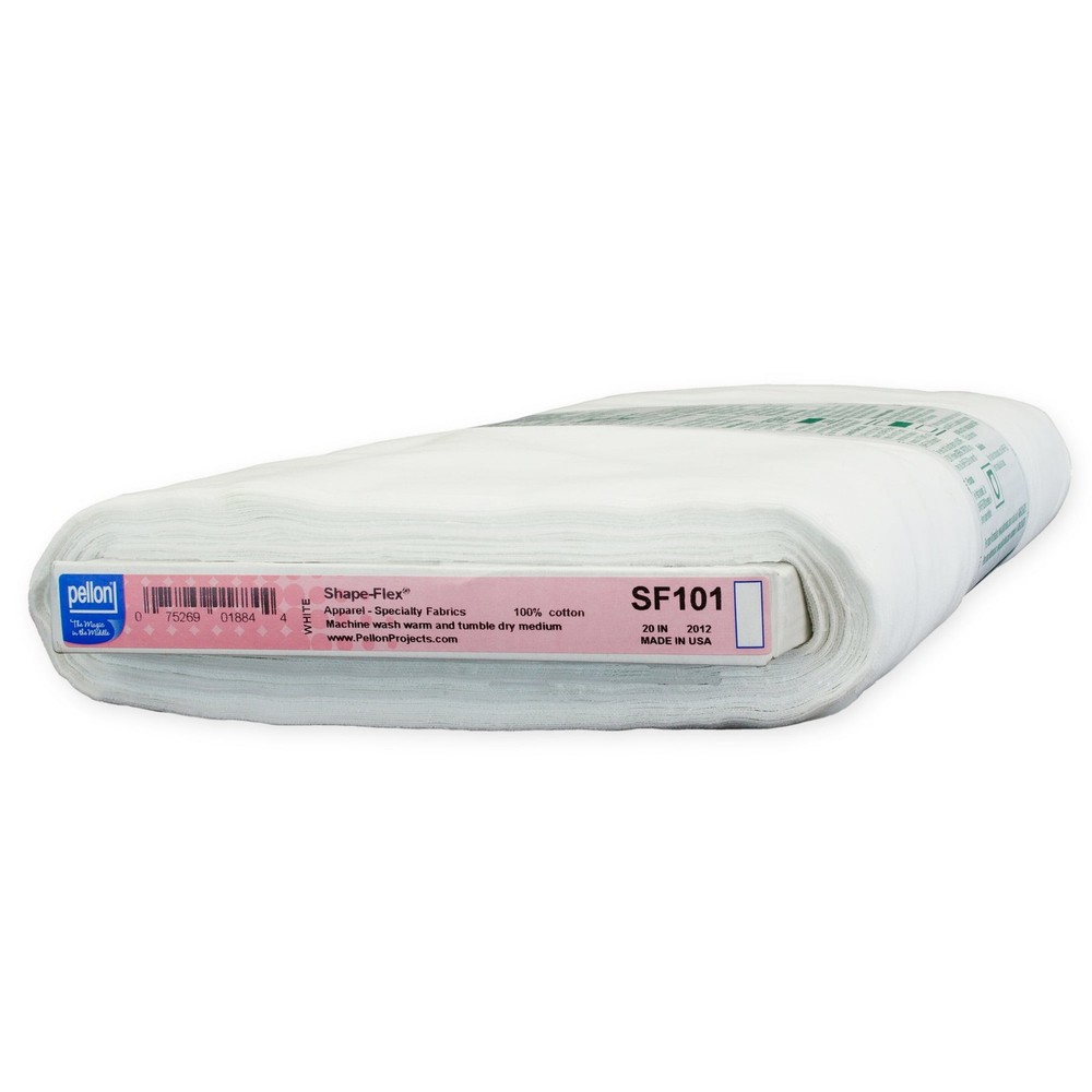 Pellon SF101 Shape-Flex Fusible Fabric Interfacing White 20″ x 10 Yard by Bolt