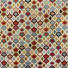 Cotton Woven Tapestry Upholstery Fabric Material DOODLE