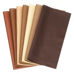 Cotton Fabric Bundles, 7 Pcs 20 x 20 Inch Fat Quarter Solid Color Precut Fabr…