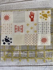Cotton Fabric RSS Scraps Quilting Sewing Stamps 16 Pieces 🍓 🐈 🐟