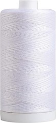 White 100 Cotton Thread 1200 Yard Spool 50 Weight for Sewing Quilting Crafting