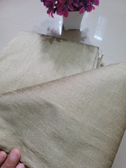 silver Dupioni Raw Silk fabric by yard for dress making, crafts, cover, curtains