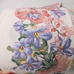 Fabric Roll – Border Fabric Pink & Purple Flowers/floral Sewing Or patchwork