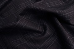 Ermenegildo Zegna 100% Silk Suiting/blazer Fabric Brown Check Plaid 2.2 meters