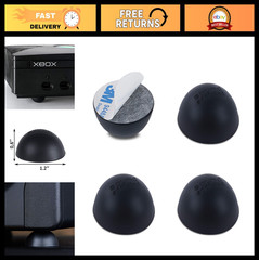 Silicone Isolation Feet 1.2″ (4 Pack) for Amplifiers & Audio Equipment, Non-Skid