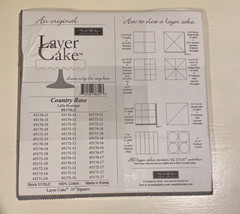 Moda Fabric, Country Rose By Lella Boutique, 1 Layer Cake, 42 10-inch Squares