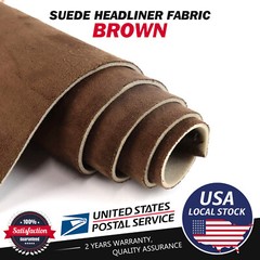 Chocolate Suede Headliner Fabrics Foam Backed 2×80″x60″ Ceiling Replace Material